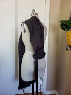 Elegant Draped Wide Leg Jumpsuit Size Medium!